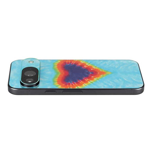 Liquid Blue Tie Dye Heart Google Pixel 9 Skin